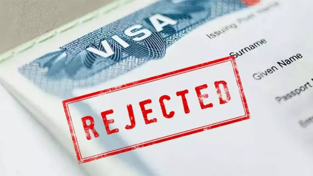 Rejected visa